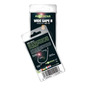 Bestseller KORDA WIDE GAPE Pontyozó Horog Barbless 4-es